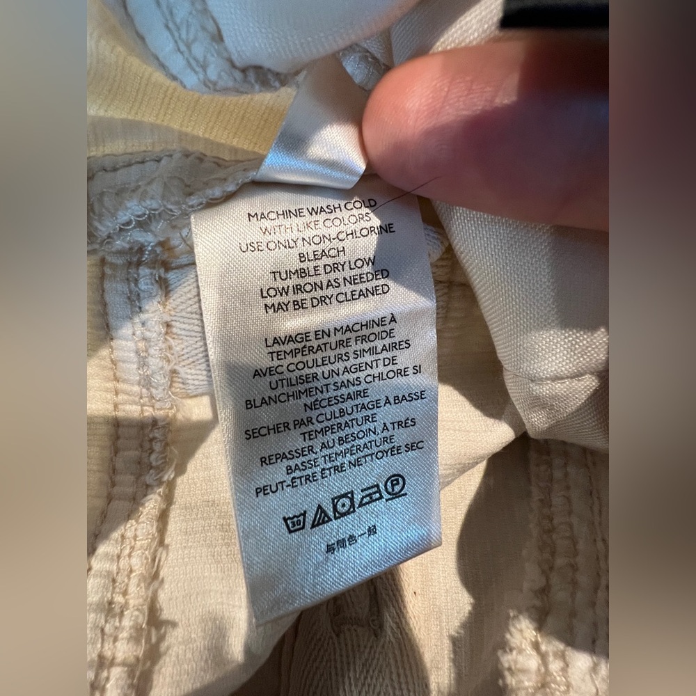 Pilcro | The Slim Boyfriend Corduroy Jeans | NWT Cream 27 - Picture 11 of 16